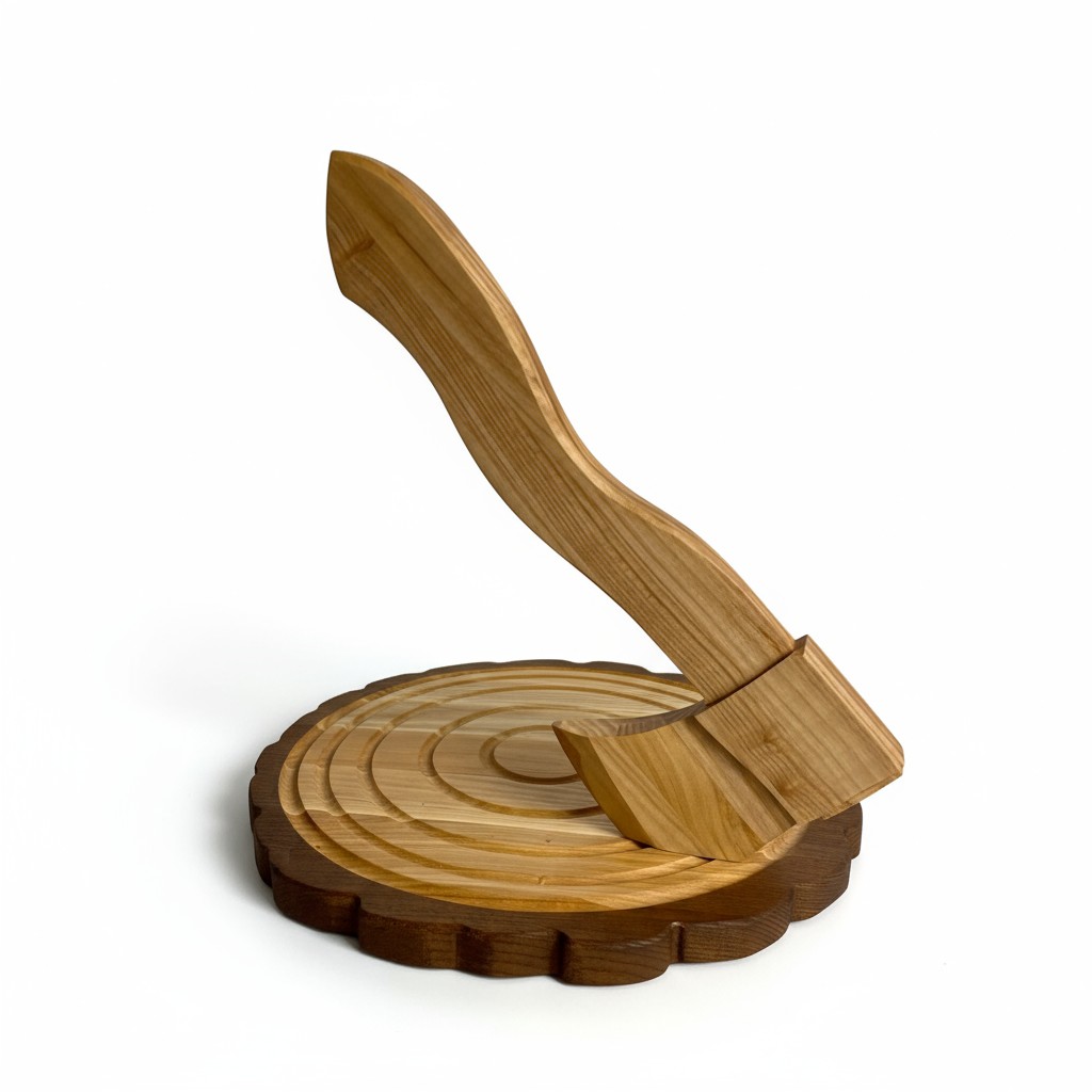 Serving Board “Log with Axe” for Meat Dishes, 30 cm