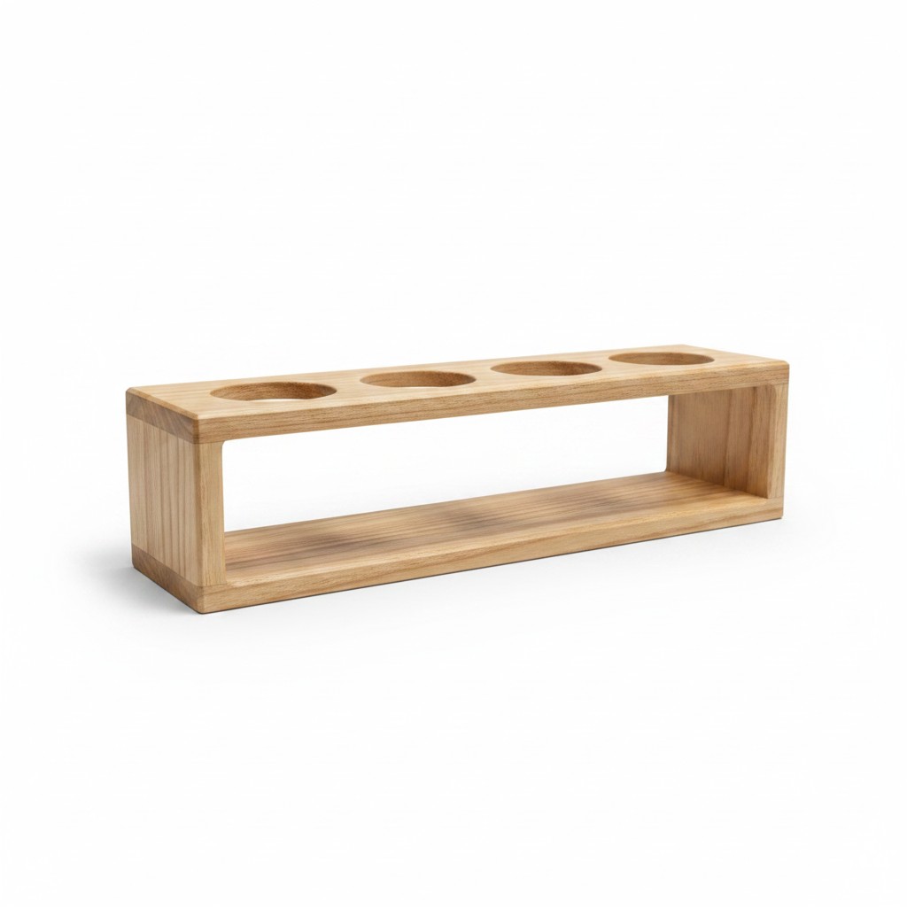 Shot Glass Holder “Tetra”, Ø40 mm Holes, 4 Holes