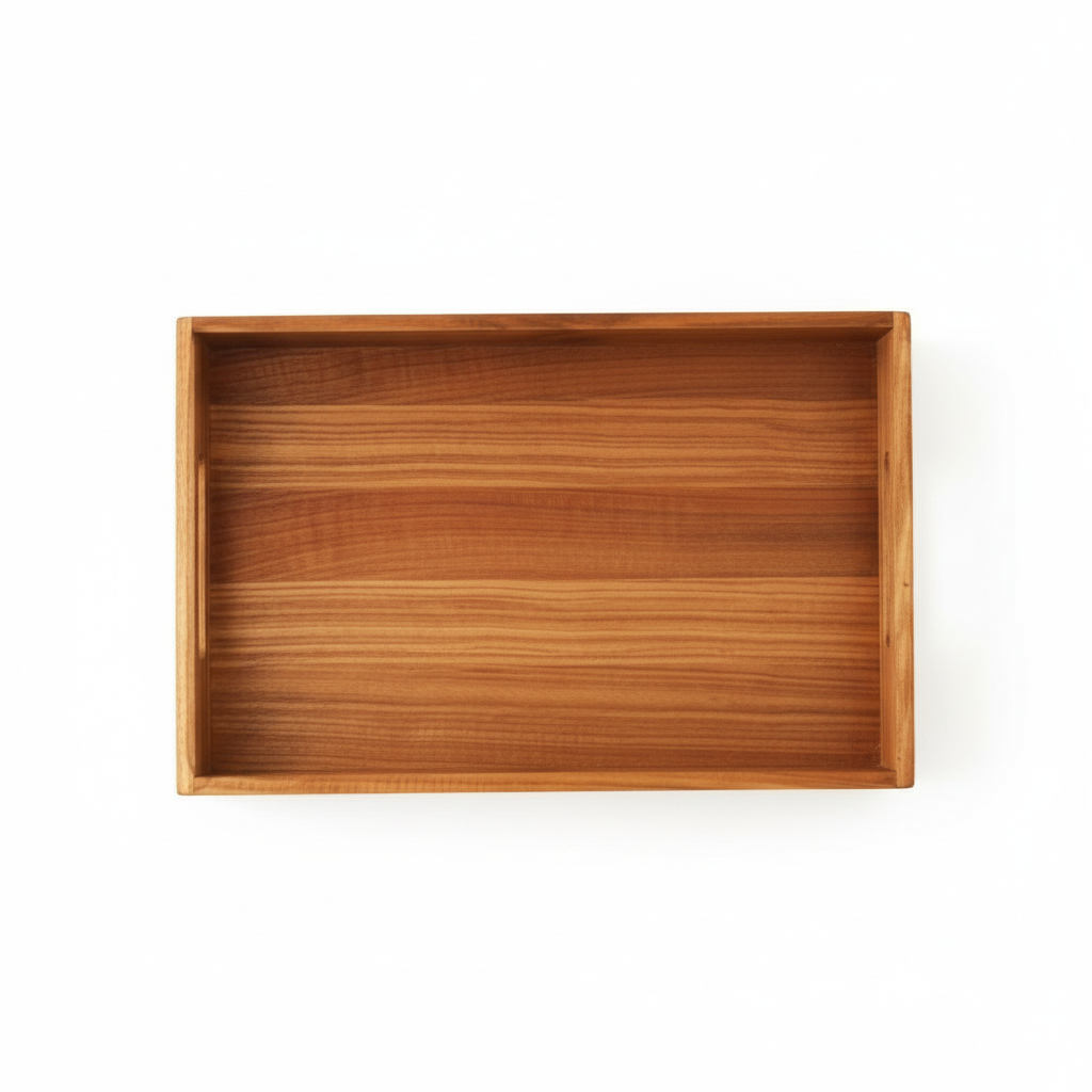 Wooden Serving Tray “Four Raised Edges”, 32×22 cm