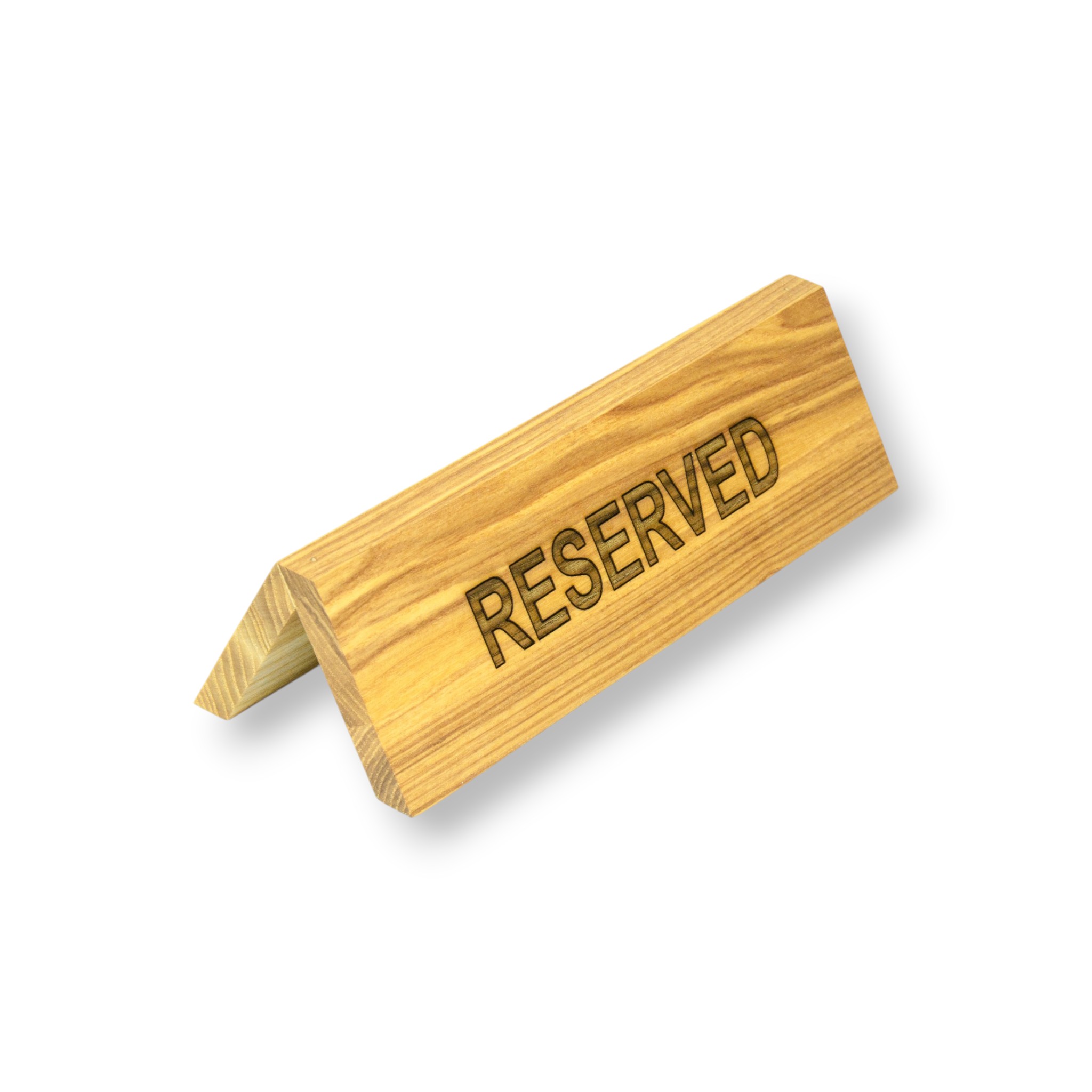 Wooden Reserved Table Sign “Tubus”, 20×6×6.5 cm