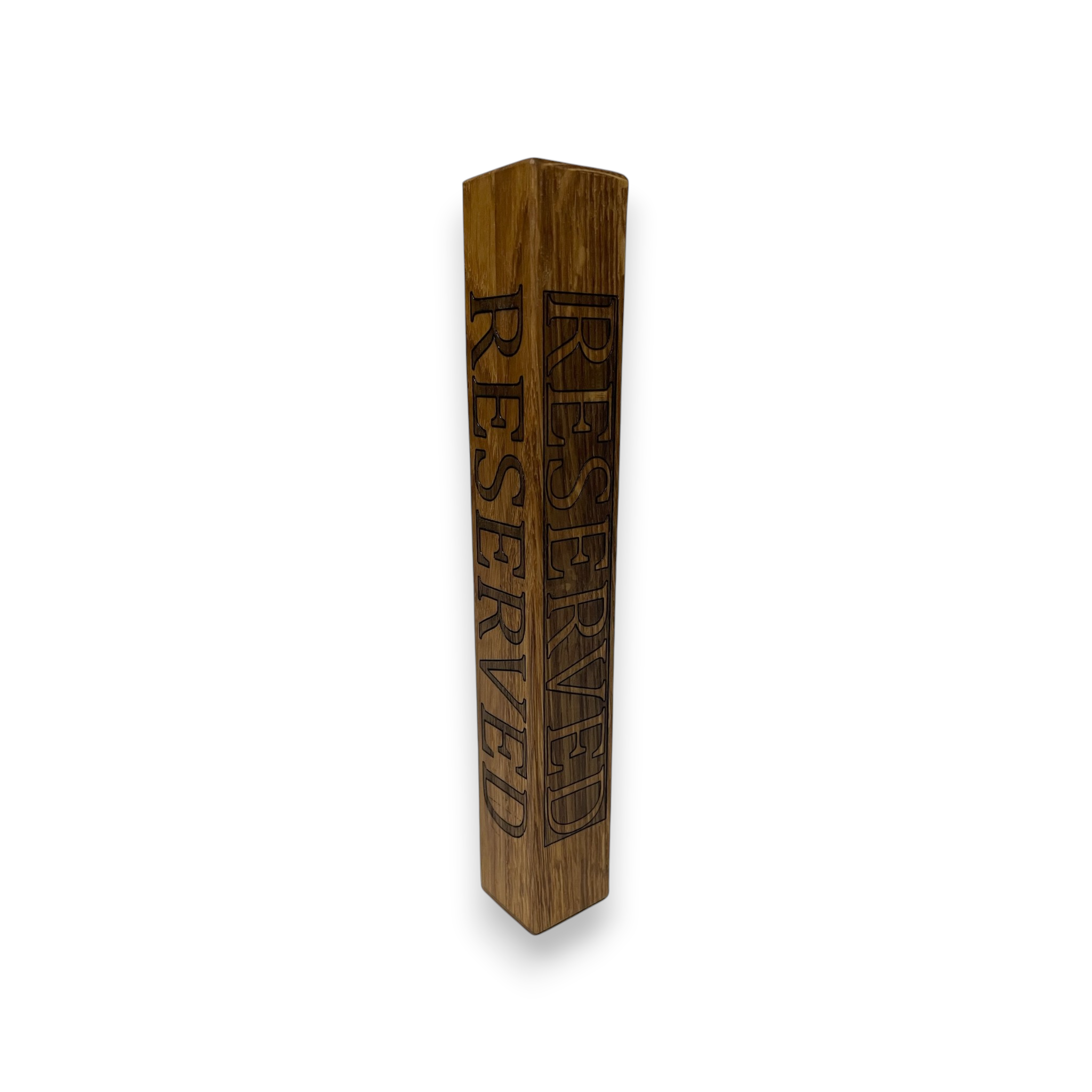 Wooden Reserved Table Sign “Block”, 20×3×3 cm