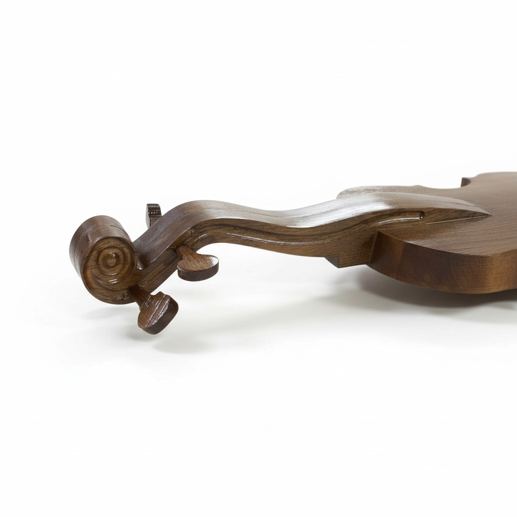 Violin-Shaped Serving Board Tray 56×19 cm