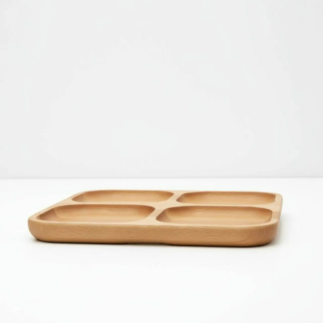 Wooden “Farmstead” Divided Serving Tray, Ash, 29×29 cm